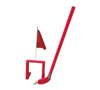 kowaku Set rétro de Hockey en Salle pour Enfants, incluant Une Balle de 5 cm et des poteaux, Rouge