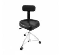 kowaku Siège de Batterie Réglable Tabouret Trône de Batterie Chaise de Batteur Selle Ergonomique en Alliage Cuir Éponge Pieds, Rouge, Tabouret De Batterie en Forme De Selle À Réglage Pneumatique
