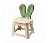 kowaku Siège Pliant pour Enfant Léger Poignée Intégrée Dossier Forme Assise Confortable pour Chambre Salle Jeux Terrasse, Lapin Vert, M