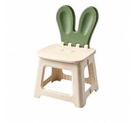 kowaku Siège Pliant pour Enfant Léger Poignée Intégrée Dossier Forme Assise Confortable pour Chambre Salle Jeux Terrasse, Lapin Vert, L