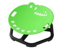 kowaku Siège Rotatif en Forme Crocodile Brillant Chaise Sensorielle Rotative Antidérapant Fauteuil Pivotant Assise Encastrée pr Chambre d'enfant, Vert