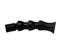 kowaku Sortie d'eau D'Aquarium Extrémité de Bec de Canard Buse Flexible Pivotante Articulée en Plastique pour Adaptation et Système de Bassin, Cercle, 20mm