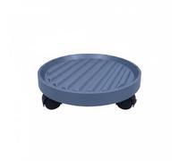 kowaku Soucoupe à Roulettes Porte-plante Base Plateau Chariot Support Structure Stable pour Soutenir les Pots et Faciliter le Nettoyage Évacuation d'Eau et, Gris Clair, Intérieur 26cm