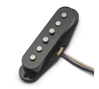 kowaku String Device Pickup Micro Chevalet Micro Milieu Micro Manche Set Micro Guitare Électrique Alnico 5 Clarté des Cordes Dynamique Équilibrée Blues Rock, Noir, Manche 50mm