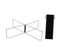 kowaku Support Pliable pour Glacière, Réfrigérateur, Boîte à Glace, Robuste et Compact, Support de Rangement pour Bagages, Idéal pour La Cuisine, Le Camping, Noir Droit
