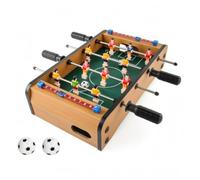 kowaku Table de Jeu pour Enfants Table Enfant Bureau d'Étude Table d'Activités Plateau Rigide Design Sobre Compact Bois et Plastique Adaptée au Salon Chambre, Moyen, Baby-Foot À Quatre Barres