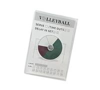 kowaku Tableau de Rotation de Volley-Ball Plaquette Outil de Coaching Accessoire pour Arbitre en PVC Robuste et Effaçable Approprié pour La Gestion, 1 Jeu