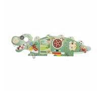 kowaku Tableau Mural D'activités Motricité Fine Tableau Sensoriel Dinosaure Sécurisé Panneau D'éveil en Bois pour Tout-Petits, École Maternelle, Couloir