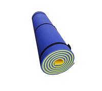 kowaku Tapis de flotteur d'eau, flotteurs de chaise longue, radeau flottant de piscine coussin non gonflable radeaux de flotteur de piscine matelas de salon, bleu jaune