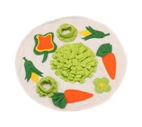 kowaku Tapis de Recherche de Nourriture, Tapis d'alimentation Pliable, Jouet Renifleur Aux Couleurs Vives, Jeu Interactif pour Petits Animaux, Lapin, Rond