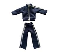 kowaku Tenue de sport miniature pour figurine 1/12, accessoire de mode et de sport résistant et confortable, Bleu