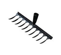 kowaku Tête de Râteau de Jardin, Outil de Désherbage et de Labourage du Sol, 10 Dents