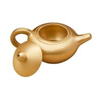 kowaku Théière En Cuivre Élégant Théière Cvercle à Corps Rond Verseuse pr, Réception Chaleureuse, Court