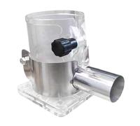 kowaku Trimmer Base Accessoire Robuste pour Machine à Défoncer Coque Transparente Anti-poussière Base Réglable Pratique Système de Dissipation Thermique, Acier Inoxydable