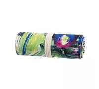 kowaku Trousse à Crayons en Toile 3 X 36/48/72 Emplacements pour Crayons de Couleur, Trousse à Crayons, Trousse de Voyage, Dessin, Coloriage, Rouleau de Cray