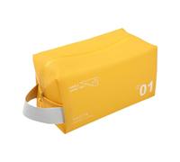 kowaku Trousse de toilette de voyage, sac de bain de grande capacité, trousse de maquillage Portable étanche, jaune