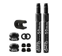 kowaku Tubes de Vélo de Route VTT Tubes à Valve Presta Extension de Vide Universelle, 2 pièces 50mm Noir