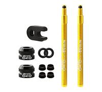 kowaku Tubes de Vélo de Route VTT Tubes à Valve Presta Extension de Vide Universelle, 2pcs 80mm Or