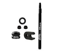 kowaku Tubes de Vélo de Route VTT Tubes à Valve Presta Extension de Vide Universelle, 80mm Noir