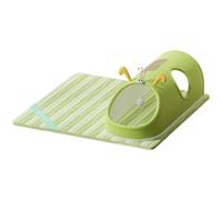 kowaku Tunnel de Jeu pour Chat Jouet Interactif Griffoir Tapis Maison Matelas Respirant Adapté Chats Maison Repos Détente, Green, M