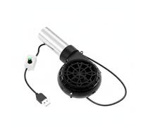 kowaku Ventilateur Usb Allume-feu Souffleur Barbecue Ventilateur Électrique Accessoire Grill avec Buse Inox 10cm Variable pour la Combustion Adapté au Jardin, Ajustable