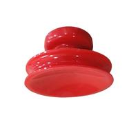 kowaku Ventouse pour Bol Chantant Poignée de Levage pour Bol Chantant Outil de Préhension Solide Support pour Bol Bouddha En Silicone Pratique Convient à La, Rouge