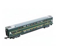 kowaku Voiture de Train pour Enfants Wagon Miniature Jouet Ludique Structure Surélevée Assemblage Imaginatif pour Explorer l'Histoire des Trains Adapté à la Collection et la Décoration, Vert