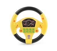 kowaku Volant de Simulation Enfant Jouet Interactif Poste de Conduite Boutons Multisonores Ventouses sur Base Stable Motricité et Cognition Portable Adapté aux Trajets en Voiture Poussette Maison