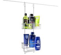 kowald ® Serviteur de douche 2 paniers à suspendre chromé | en largeur 23 cm | Étagère de douche à suspendre design