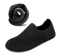 KOWAYI Chaussons Homme Antidérapantes Pantoufles Atmungsaktiv Confort d'intérieur Slippers Semelle en Caoutchouc Unisex Maison Chaussures-HEISE-42