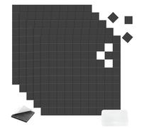 Koxtyzo 500 Pièces Plaquettes Magnétiques Autocollantes, Plaques Magnétiques Adhésives Avec Colle Ultra-forte, Film Magnétique Flexible à Découper pour DIY (10 x 10 x 1.5 mm)