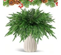 Koxtyzo 6 Pièces Branches de Artificielles de Pin Norfolk, 48 cm Branches de Pin Arti-ficielles, Bran-ches de Sapin Artificielles pour Couronnes de Noël et Décoration d'Intérieur