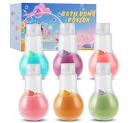 Koxtyzo Bombes de Bain pour Enfants, Kit de Bombes de Bain Magic Potion Bottle, Bombes de Bain Moussantes Naturelles et Biologiques, Cadeau d'anniversaire et de Noël pour Filles et Garçons