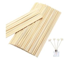 KOXXIAMOQ 250 Pièces Batonnet en Bois, Baguette Bois 300mm x 4mm, Bâtonnets Bâtons en Balsa Naturel, Batonnets Boispour pour Sculpture, Bricolage, Modélisme, Décoration (Rond)