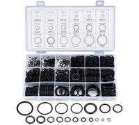 KOXXIAMOQ 850 Pièces, Assortiment de Joints O, Set de Joints Toriques, Joints Étanches en Caoutchouc, Joints Orbitaux O-ring, Ensemble de Joints Toriques en Caoutchouc Noir, 18 Tailles pour Plomberie