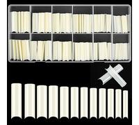 KOXXIAMOQ Tips pour Ongles en Gel, 240 Pièces de Conseils d'Ongles Coffin, Faux Ongles, Bout à Carré d'Ongles, Ongles Artificiels Allongés Extra pas de pli(naturelle)