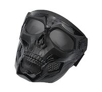 Koyheng Masque Complet de crâne réglable de Protection Tactique pour Airsoft Paintball Cosplay Costume fête Hockey Halloween Masque