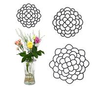 KOYILTD Lot de 3 Supports Modernes en métal pour Arrangement Floral en Forme de Grenouille utilisés pour Vase, Arrangement Floral, Support Pratique pour Fleurs, Grenouille, Couvercle en métal pour