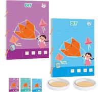 Koyoata Livre d'apprentissage de la géométrie 3D avec 9/12/15 solides pour enfants âgés de 5 à 8 à 12 ans, pour apprendre le volume et la surface, design en corde tressée sûre (9 + 15 modèles)