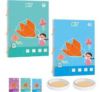 Koyoata Livre d'apprentissage de la géométrie 3D avec 9/12/15 solides pour enfants âgés de 5 à 8 à 12 ans, pour apprendre le volume et la surface, design en corde tressée sûre (15 + 12 modèles)