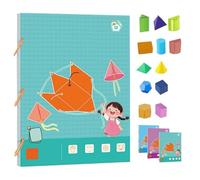 Koyoata Livre d'apprentissage de la géométrie 3D, livre d'apprentissage de la géométrie 3D, 9/12/15 livres d'apprentissage des modèles géométriques solides avec corde tressée sûre (12 modèles)