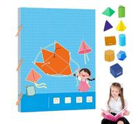 Koyoata Pull String 3D Geometry Learning Book, 3D Geometry Learning Book with 9/12/15 Solids (15-model)