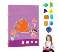 Koyoata Pull String 3D Geometry Learning Book, 3D Geometry Learning Book with 9/12/15 Solids (9-model)