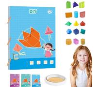 Koyoata Pull String 3D Geometry Learning Book, Boutiquefortun Toy Geometry Workbook, Geometrys for Beginners with 9/12/15 Solids Geometric Models with Safe Braided Rope Design (C)