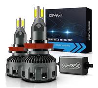 KOYOSO Ampoules H11 LED pour Lenticulaire Voiture 90W 36000LM LED DC 12V | Conçu pour phares lenticulaires,Perfect Beam Mode, IP68,Easy Installtion Premium Copper Tubing &High-Speed Cooling Fan