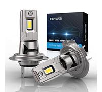 KOYOSO Ampoules H7 LED 120W 32000LM, Feux de Voiture Compatible avec DC 12V pour Efficacité Energétique