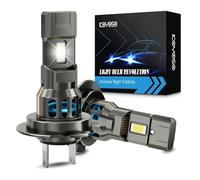 KOYOSO Ampoules H7 LED 34000LM: 130W 6500K Blanc LED Kit de Conversion de Phares pour 12V Voiture