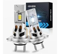 KOYOSO Ampoules LED H7 Mini: 120W 36000LM Plug & Play pour 12V Voiture