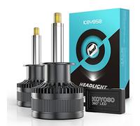 KOYOSO H1 LED Ampoule 360° 30000LM 160W Lampe d’Éclairage pour 12V Voiture, 6500K Blanc