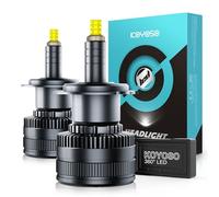 KOYOSO H7 LED Ampoule 360° 30000LM 160W Lampe d’Éclairage pour 12V Voiture, 6500K Blanc